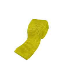 Lysegult Strikket Slips