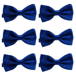 Ensfarvede Sløjfebånd, Polyestervævede Butterfly i flot Konge Blå farve