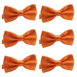 Ensfarvede Sløjfebånd, Polyestervævede Butterfly i flot Mandarin farve