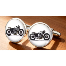 1 sæt vintage motorcykel manchetknapper i super flot Stil