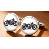 1 sæt vintage motorcykel manchetknapper i super flot Stil