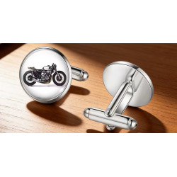 1 sæt vintage motorcykel manchetknapper i super flot Stil