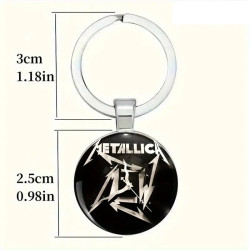 Metalica Elegante Zink Legering Kuppel Nøglering / Vedhæng