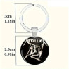 Metalica Elegante Zink Legering Kuppel Nøglering / Vedhæng