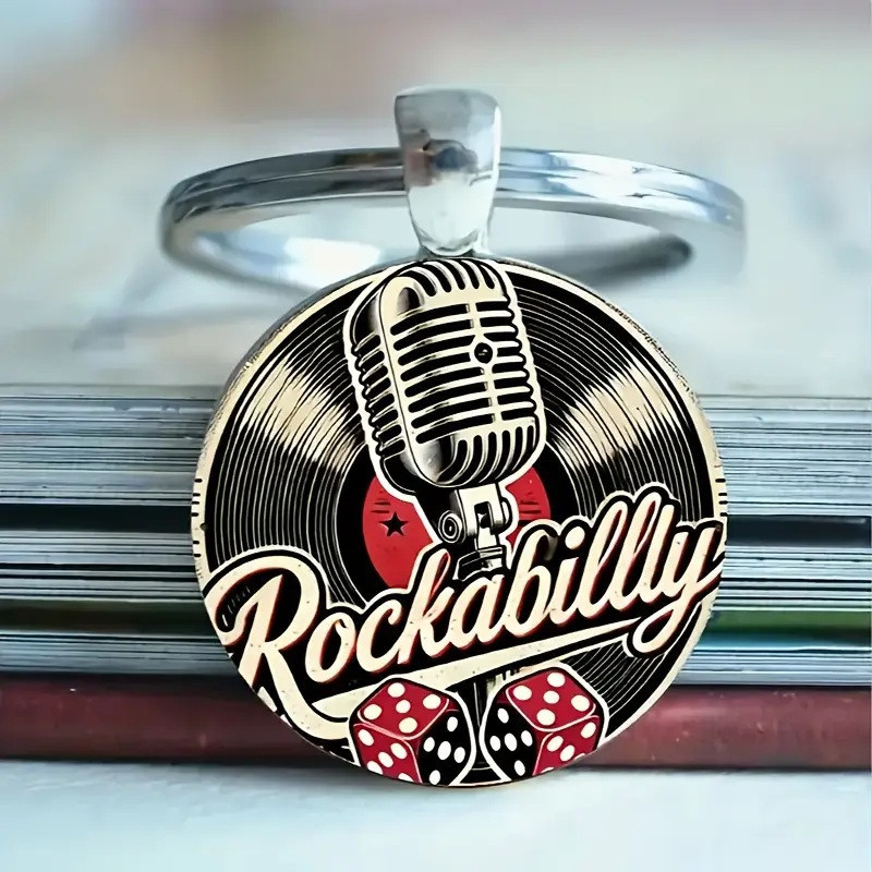 Rockabilly Elegante Zink Legering Kuppel Nøglering / Vedhæng