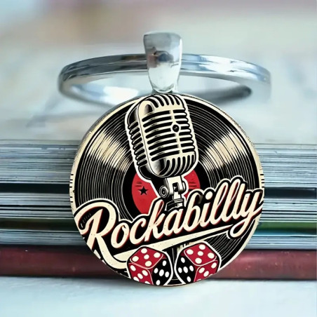 Rockabilly Elegante Zink Legering Kuppel Nøglering / Vedhæng
