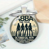 ABBA  Elegante Zink Legering Kuppel Nøglering / Vedhæng