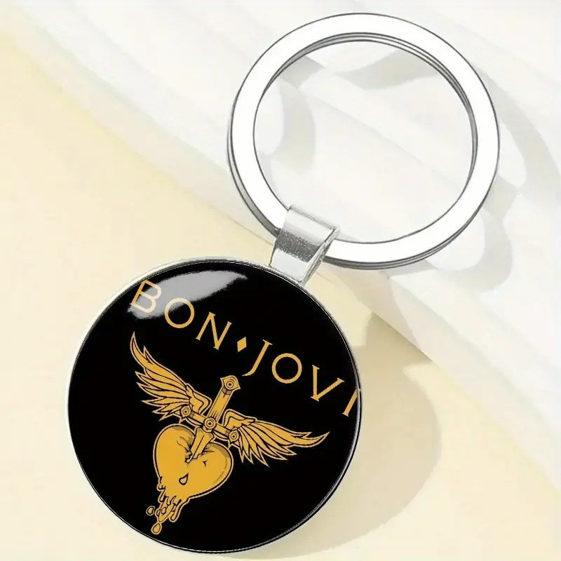 Bon Jovi Rockstil  Design Elegante Zink Legering Kuppel Nøglering / Vedhæng