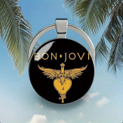 Bon Jovi Rockstil  Design Elegante Zink Legering Kuppel Nøglering / Vedhæng