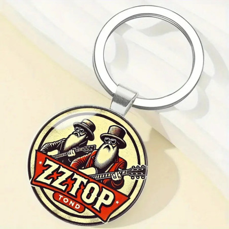 ZZ Top Rockstil Design Elegante Zink Legering Kuppel Nøglering / Vedhæng