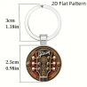 Gibson Guitar Design Elegante Zink Legering Kuppel Nøglering / Vedhæng