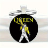 Freddie Mercury Queen Design Elegante Zink Legering Kuppel Nøglering / Vedhæng