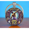 Freddie for MERCURY Bohemia Rhapsody Design Elegante Zink Legering Kuppel Nøglering / Vedhæng