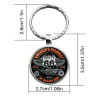 US Route 66 Design Elegante Zink Legering Kuppel Nøglering / Vedhæng