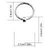 US Route 66 Design Elegante Zink Legering Kuppel Nøglering / Vedhæng