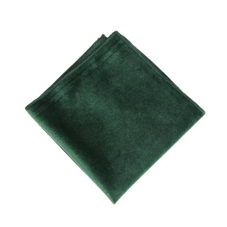 Flaskegrøn Velour Lommeklud