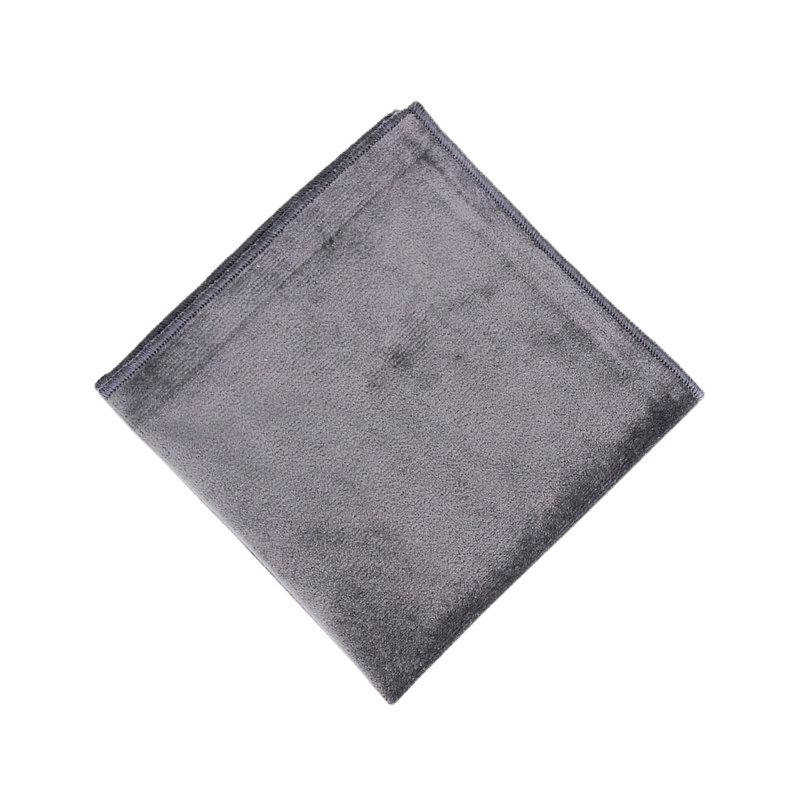Grå Velour Lommeklud