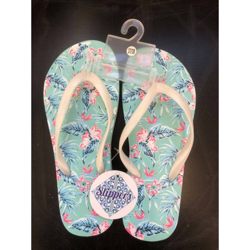 Slippers i super sommer farver i 3 størrelser