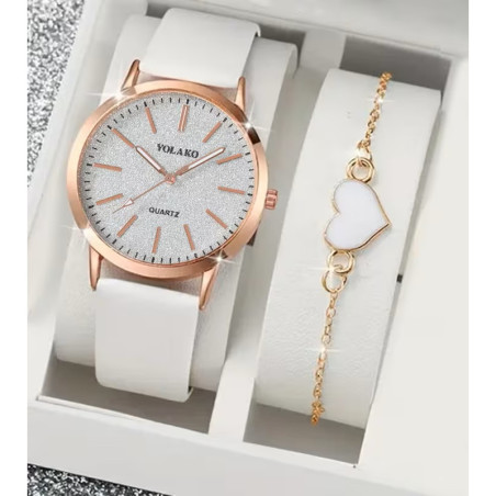 Et super flot & elegant dame Quartz Ur med et smykke i sæt