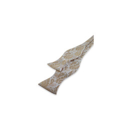 Hvid Paisley Mønstret Selvbinder Butterfly
