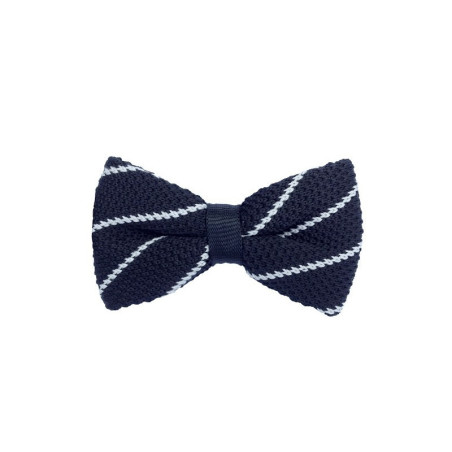 Sort/Hvid Stribet Strikket Butterfly