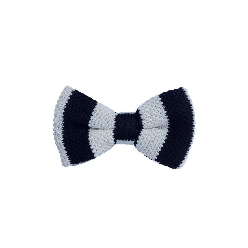 Sort/Hvid Strikket Butterfly