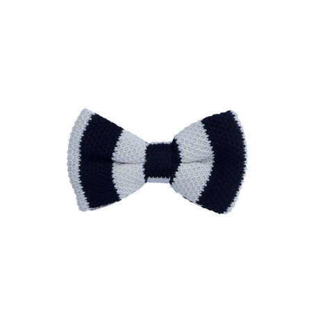 Sort/Hvid Strikket Butterfly