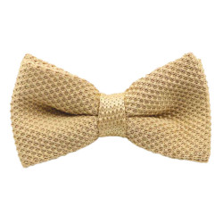 Lys Guld Strikket Butterfly