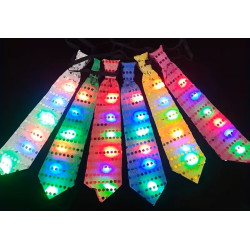 Super fede farvede LED blinkende slips til mænd & Damer