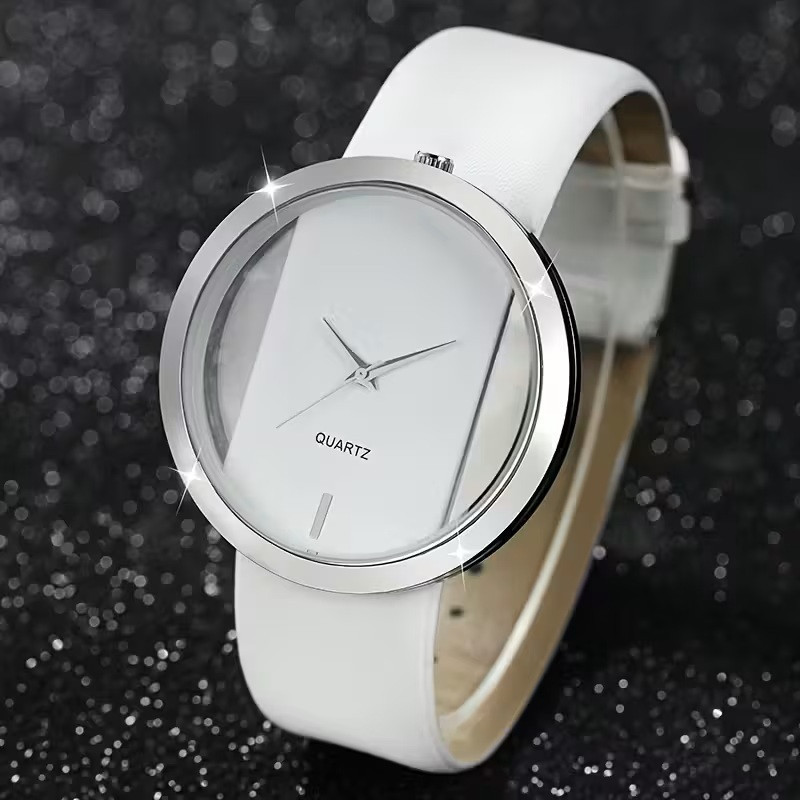 Et Super flot Quartz Dame Ur i elegant Design i hvid