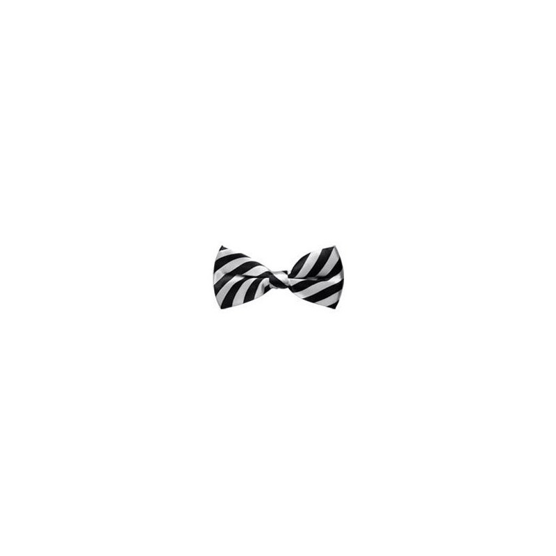 Sort/Hvid Stribet Butterfly