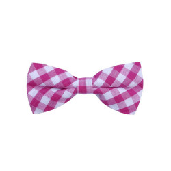 Pink/Hvid Mellem Ternet Butterfly