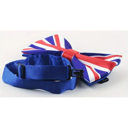 Justerbar Union Jack Butterfly | Britisk Flag Design i Original Blå / Rød & Hvide Farver
