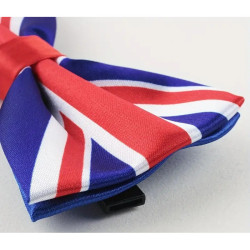 Justerbar Union Jack Butterfly | Britisk Flag Design i Original Blå / Rød & Hvide Farver