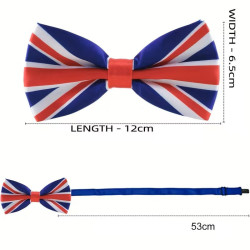 Justerbar Union Jack Butterfly | Britisk Flag Design i Original Blå / Rød & Hvide Farver