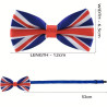 Justerbar Union Jack Butterfly | Britisk Flag Design i Original Blå / Rød & Hvide Farver