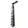 Musik Herre Slips Sort / Hvid tastatur musiknote