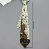 Herre slips med violinprint i Elegant Stil.