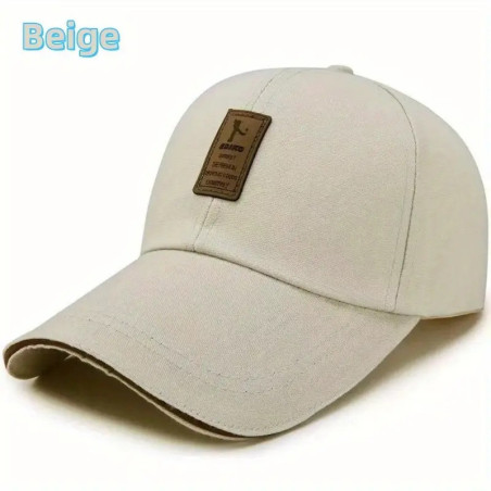 DIKO Justerbar Cap - Beige, Bomuld