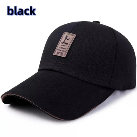 EDIKO Justerbar Cap - Sort, Bomuld