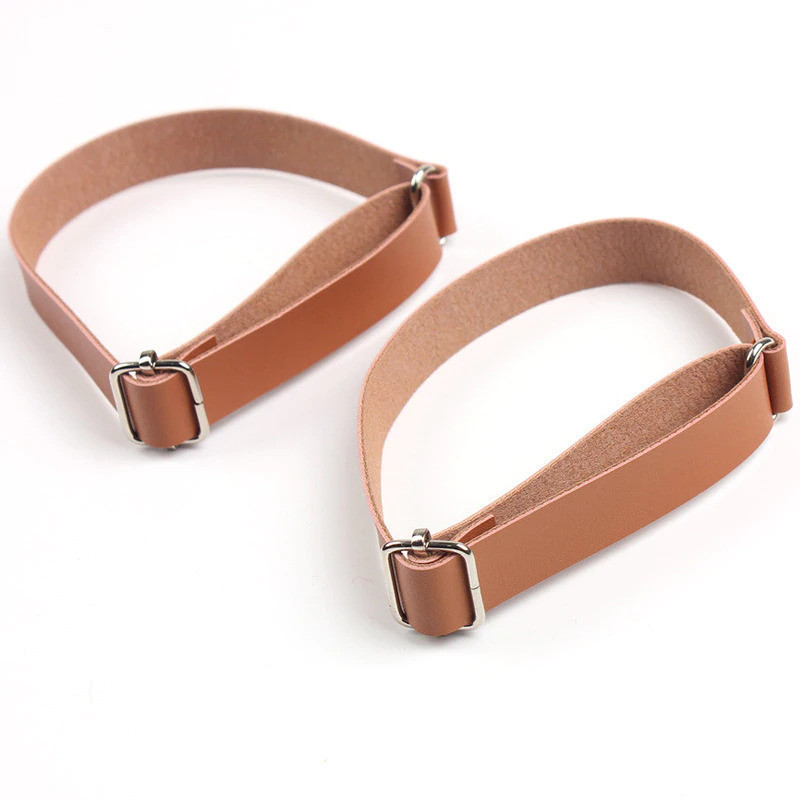 Lysebrune Kunstlæder Ærmeholdere