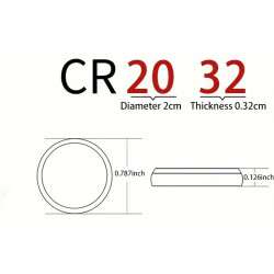 CR2032 3V knapbatteri til DK´s Billigste Pris