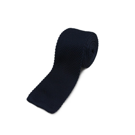 Navyblåt Strikket Slips
