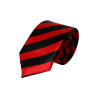 Rød/Sort Stribet Slips