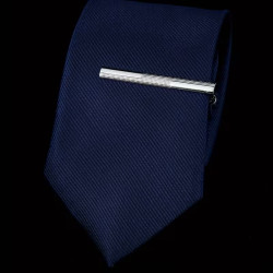 Herreslank emalje slipsenål i flot business stil i Silver