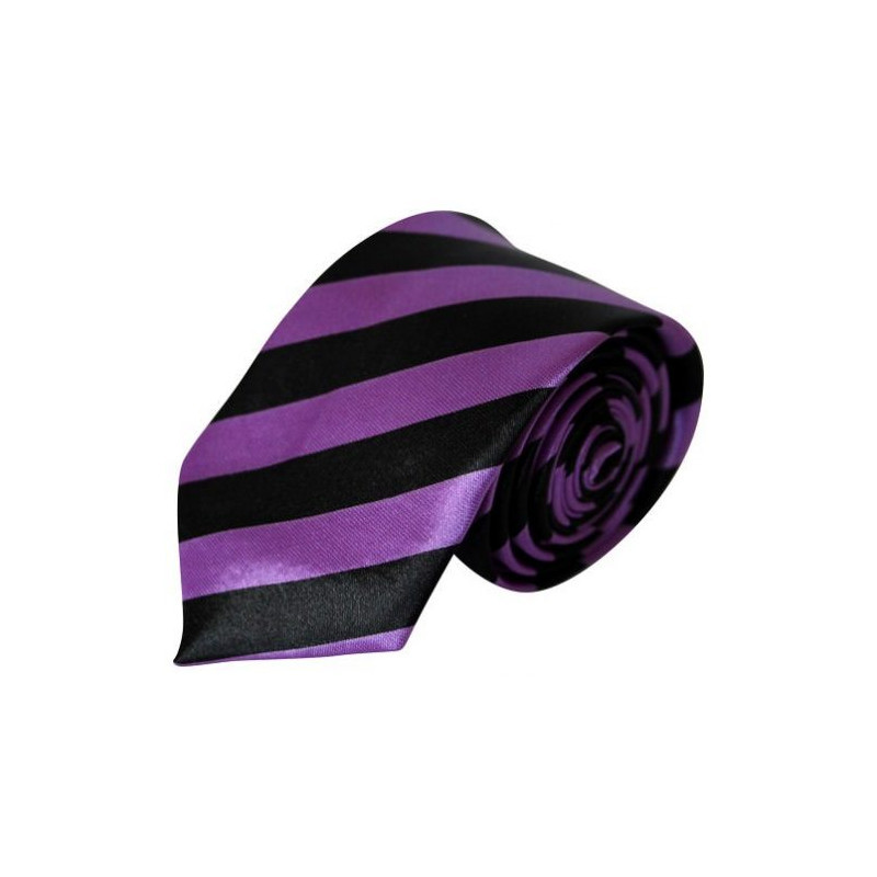 Lilla/Sort Stribet Slips