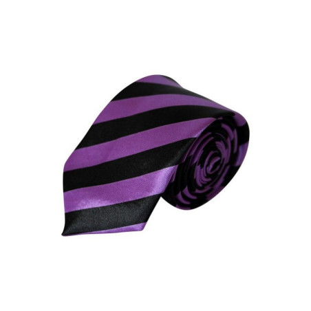 Lilla/Sort Stribet Slips