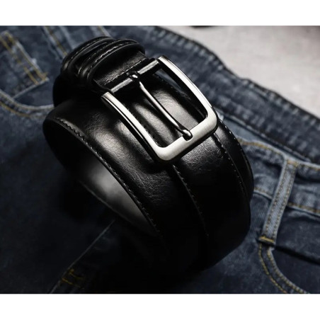 Herre ægte læder jeans bælte med Klassisk spænde