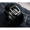 Herre ægte læder jeans bælte med Klassisk spænde