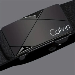 CALVIN Herrebælte med Automatisk spænde med minimalistisk design i sort